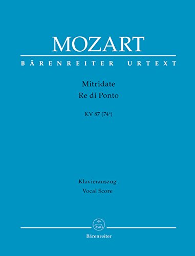 9790006507092: BARENREITER MOZART W.A. - MITRIDATE KV 87 - CHANT-PIANO Classical sheets Choral and vocal ensembles