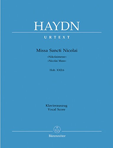 9790006520497: Missa Sancti Nicolai (St Nicholas Mass) Hob.XXII:6 (Vocal Score)