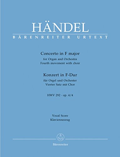 9790006530335: Konzert in F-Dur (4. Satz) Orgel, Chor und Orchester HWV 292 op. 4/4
