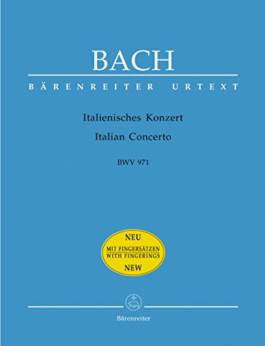 Italienisches Konzert F-Dur BWV 971, Klavier, neu - Johann Sebastian Bach