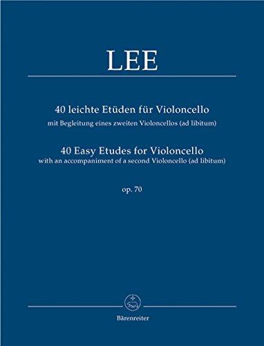 Beispielbild fr 40 leichte Etden fr Violoncello mit Begleitung eines zweiten Violoncello (ad libitum) op. 70. Spielpartitur zum Verkauf von medimops