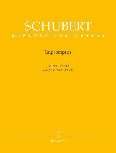 Beispielbild fr Schubert: Impromptus Op. 90, D 899 and Op. posth. 142, D 935 zum Verkauf von Wonder Book