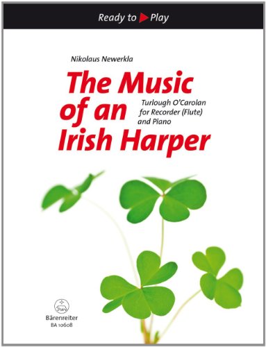 9790006541959: The Music of an Irish Harper (arrangements de Nikolaus Newerka) --- Flte  bec ou Flte traversire et Piano ou Clavecin