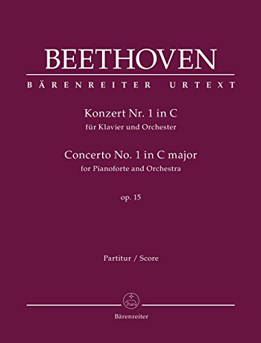 9790006542987: Beethoven: Piano Concerto No. 1 in C Major, Op. 15 (Full Score)