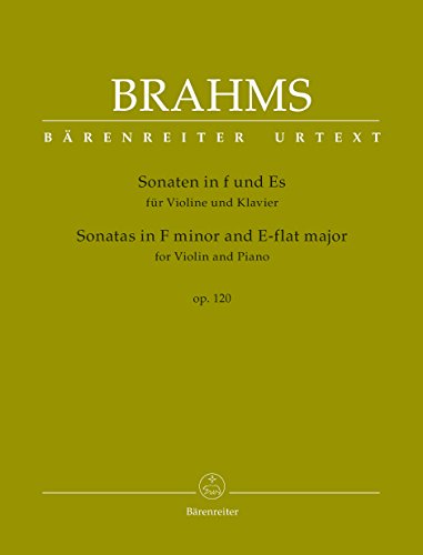 9790006558865: BRAHMS - Sonatas Op.120 n 1 y 2 para Violin y Piano (Urtext) (Brown/Peres da Costa)