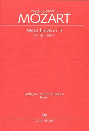 9790007084509: Wolfgang Amadeus Mozart-Missa brevis in D KV 194-Soli SATB, SATB, 2 Vl, BC, [3