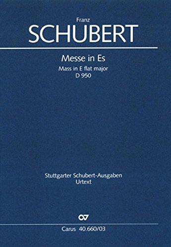 Stock image for Schubert: Messe in Es (D 950). Klavierauszug for sale by medimops