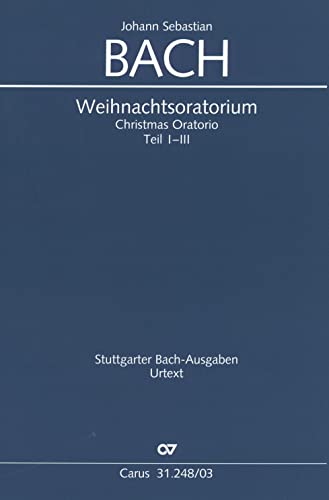 Beispielbild fr Christmas Oratorio Pts 1-3 V/S zum Verkauf von Blackwell's