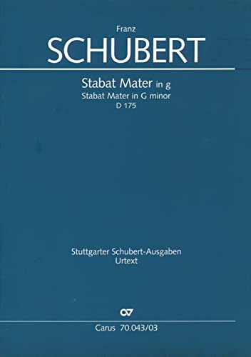 9790007088446: Stabat Mater g-Moll D 175, Klavierauszug
