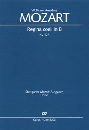 9790007088569: Regina coeli B-Dur KV 127, Klavierauszug