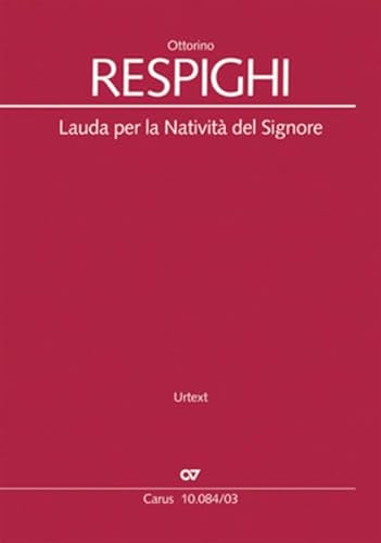 9790007165116: Respighi: Lauda per la Nativit del Signore