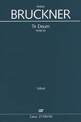 Imagen de stock para Te Deum (Carus-Verlag publications)