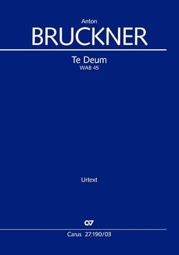 Image d?archive pour Te Deum: Vocal score