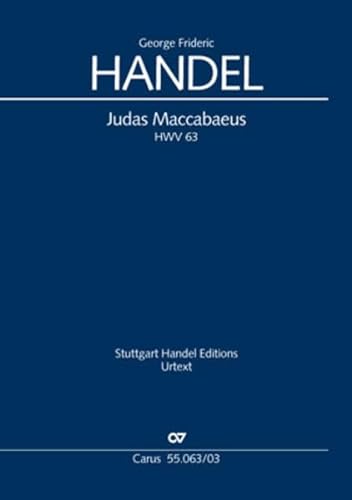 9790007188610: Handel: Judas Maccabaeus, HWV 63 (Vocal Score)
