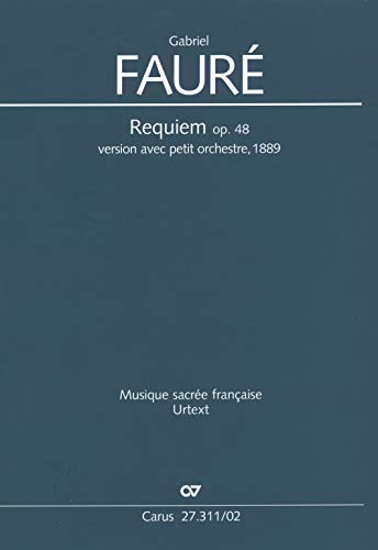 Beispielbild fr Requiem. Fassung mit kleinem Orchester (Klavierauszug): 1901. mit Anhang: Offertoire der "sinfonischen Fassung" zum Verkauf von medimops