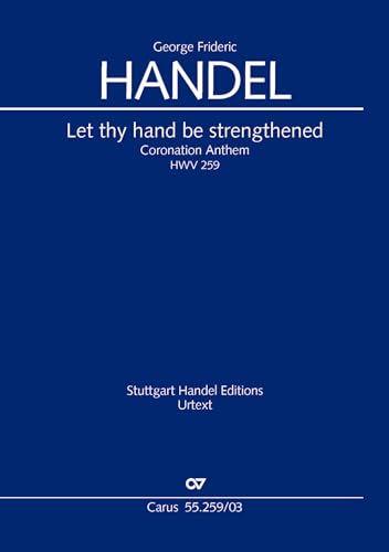 Stock image for Let thy hand be strengthened. Coronation Anthem II (Klavierauszug) for sale by PBShop.store US
