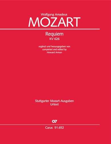 Stock image for Mozart: Requiem KV 626 (Klavierauszug) for sale by GreatBookPrices