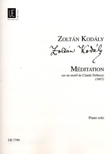 9790008002175: KODALY - Meditacion sobre un motivo de Debussy para Piano