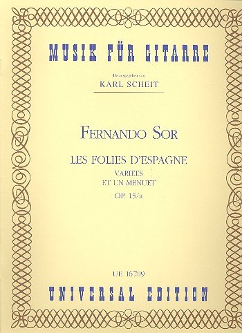 Imagen de archivo de Les Folies d'Espagne op. 15/a a la venta por Livre et Partition en Stock