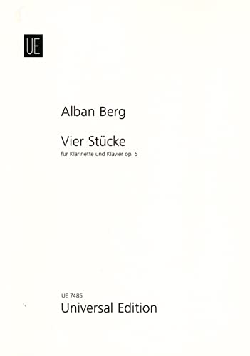 9790008011528: BERG A. - Piezas (4) Op.5 para Clarinete y Piano