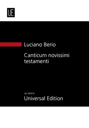 Stock image for Canticum novissimi testamenti for sale by Livre et Partition en Stock