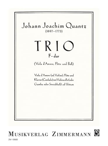 Beispielbild fr Trio F-Dur zum Verkauf von CONTINUO Noten-Buch-Versand