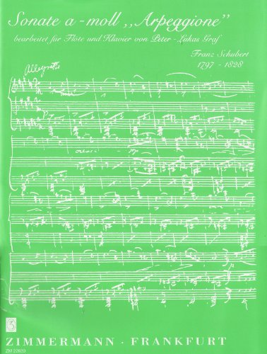9790010226309: Sonate a-Moll "Arpeggione": Flte und Klavier.
