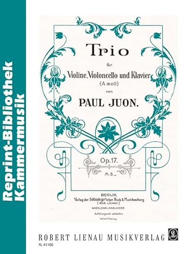 9790011411605: Trio: op. 17. violin, cello and piano.