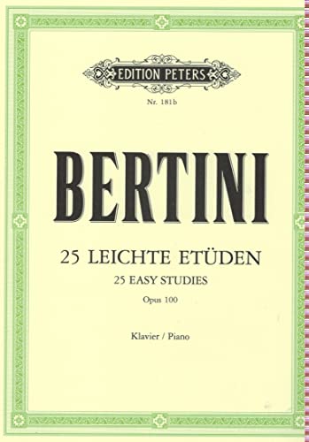 Beispielbild fr 25 Easy Studies Without Octaves Op. 100 zum Verkauf von Blackwell's