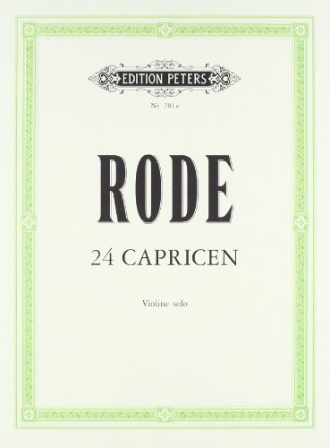 Imagen de archivo de 24 Caprices (In the Form of Etudes) for Violin a la venta por Blackwell's