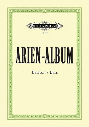 Imagen de archivo de Arien-Album -- Famous Arias for Baritone/Bass and Piano a la venta por Blackwell's