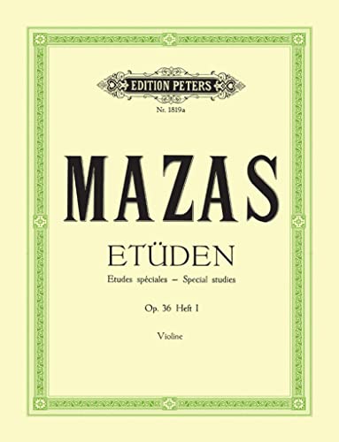 Imagen de archivo de Etden op. 36 / Etudes spciales: Band 1, Etden Nr. 1 - Nr. 30 (fr Violine) a la venta por medimops