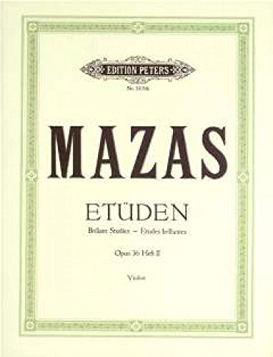 9790014008246: Etudes brillantes 2 op.36 violon: Nos. 31-57 (Edition Peters)