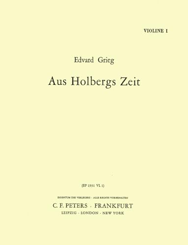 Beispielbild fr Holberg Suite Op. 40: Suite in the Old Style for Strings, Parts zum Verkauf von medimops