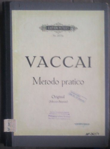 9790014009298: Metodo Pratico Di Canto Italiano for Voice and Piano (Medium Voice): It/Ger (Edition Peters)