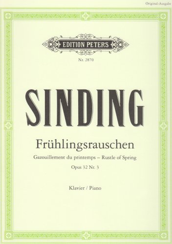 9790014012809: Fruhlingsrauschen op.32/3 piano (Edition Peters)