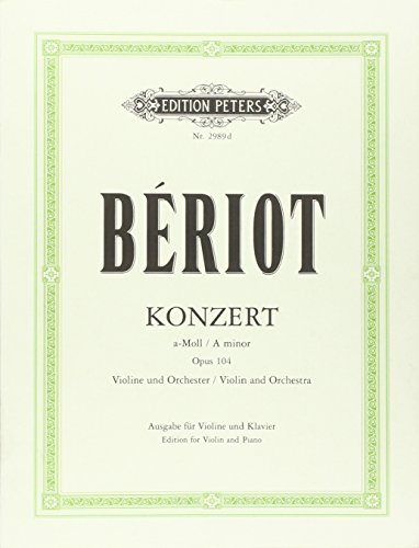 Beispielbild fr Konzert fr Violine und Orchester Nr. 9 a-Moll op. 104: Klavierauszug zum Verkauf von medimops