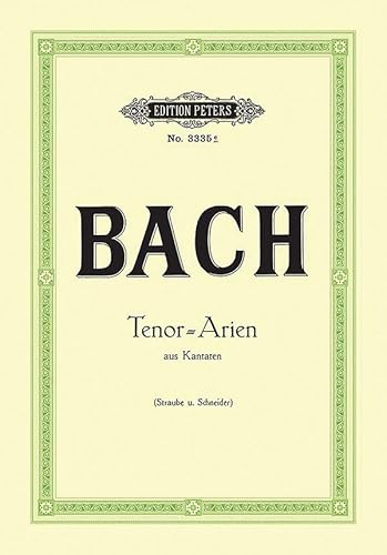 9790014015640: 15 tenor arias from cantatas chant (Edition Peters)