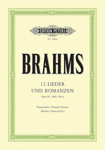 Beispielbild fr Lieder(12) & Romanzen 1 Op.44 zum Verkauf von medimops