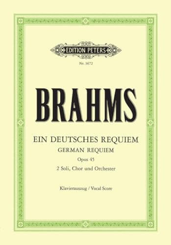 Stock image for Ein deutsches Requiem op. 45: Klavierauszug for sale by Reuseabook