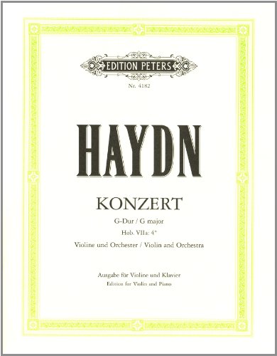 Imagen de archivo de Violin Concerto in G Hob. VIIa:4 a la venta por Blackwell's