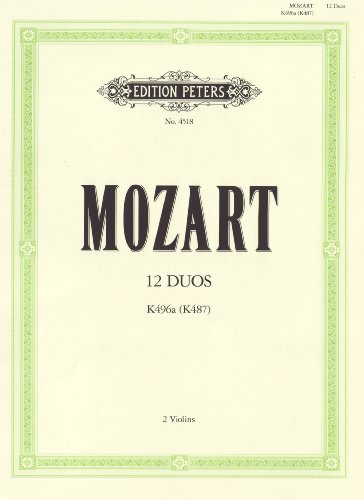 Beispielbild fr 12 Duos for 2 Horns K487 (496A) (Transcribed for 2 Violins) zum Verkauf von Blackwell's
