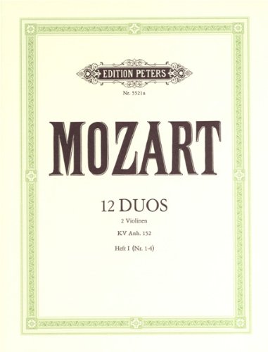 Beispielbild fr 12 Duette 1 KV 152 Anh 1-4. Violine zum Verkauf von medimops