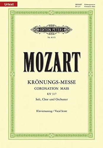 Beispielbild fr Missa in C K317 Coronation Mass (Vocal Score) zum Verkauf von Blackwell's