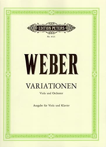 9790014064730: WEBER - Variaciones para Viola y Piano (Andreae/Herausgeber)