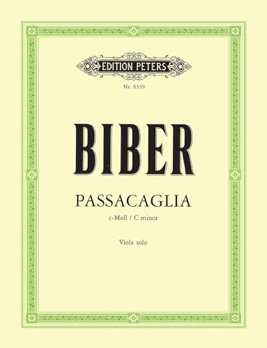 Stock image for PASSACAGLIA C MINOR VIOLA for sale by Livre et Partition en Stock