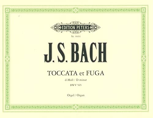 Imagen de archivo de Toccata and Fugue in D Minor BWV 565 for Organ a la venta por Blackwell's