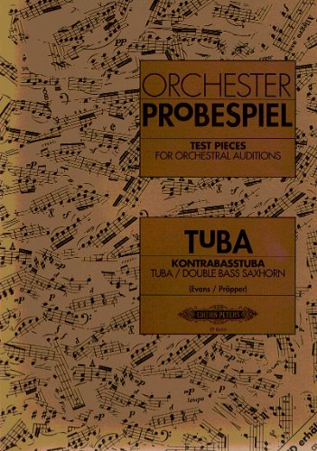 Stock image for TEST PIECES FOR ORCHESTRAL AUDITIONS TUBA for sale by PBShop.store US