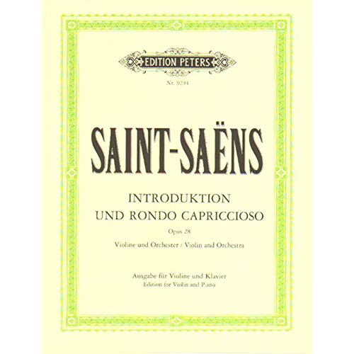 Beispielbild fr Introduction and Rondo Capriccioso Op. 28 (Edition for Violin and Piano) zum Verkauf von Blackwell's