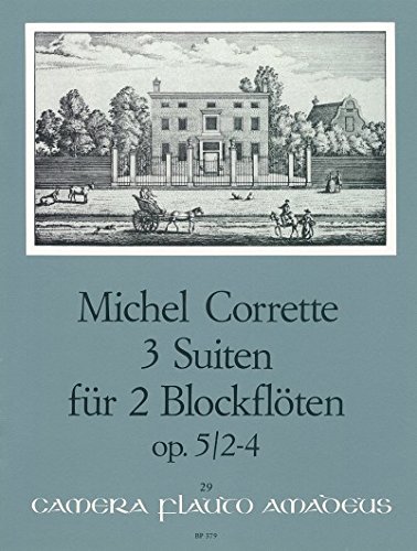 9790015037900: Drei Suiten op. 5/2-4 - 2 Recorders - SCORE